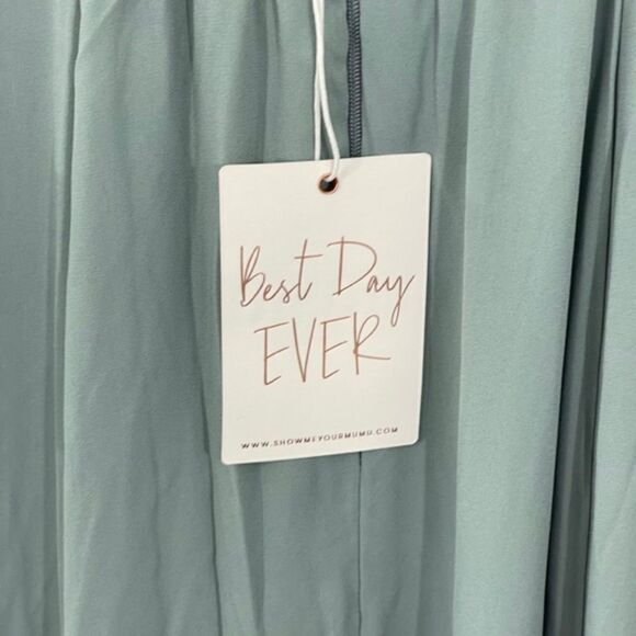 NWT Show Me‎ Your MuMu Jenn V-Neck Sleeveless Bridesmaid Maxi Dress Size MEDIUM - Picture 7 of 10